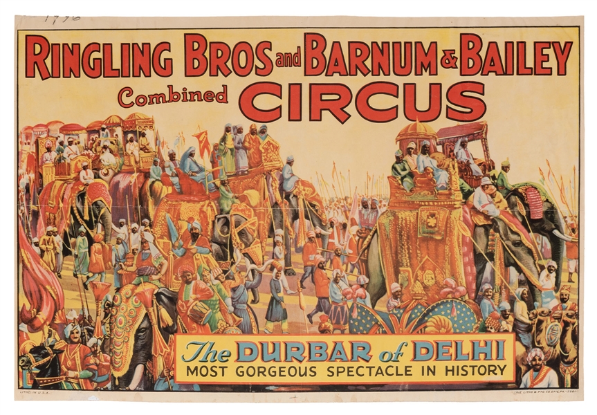 Ringling Brothers and Barnum & Bailey. Durbar of Delhi.