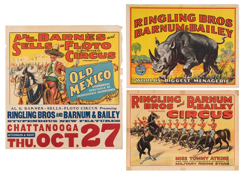 Trio of Circus Posters.