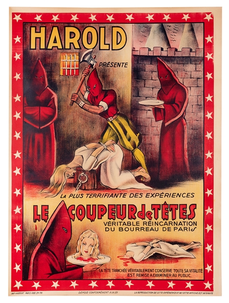 Harold Presente Le Coupeur de Tetes.