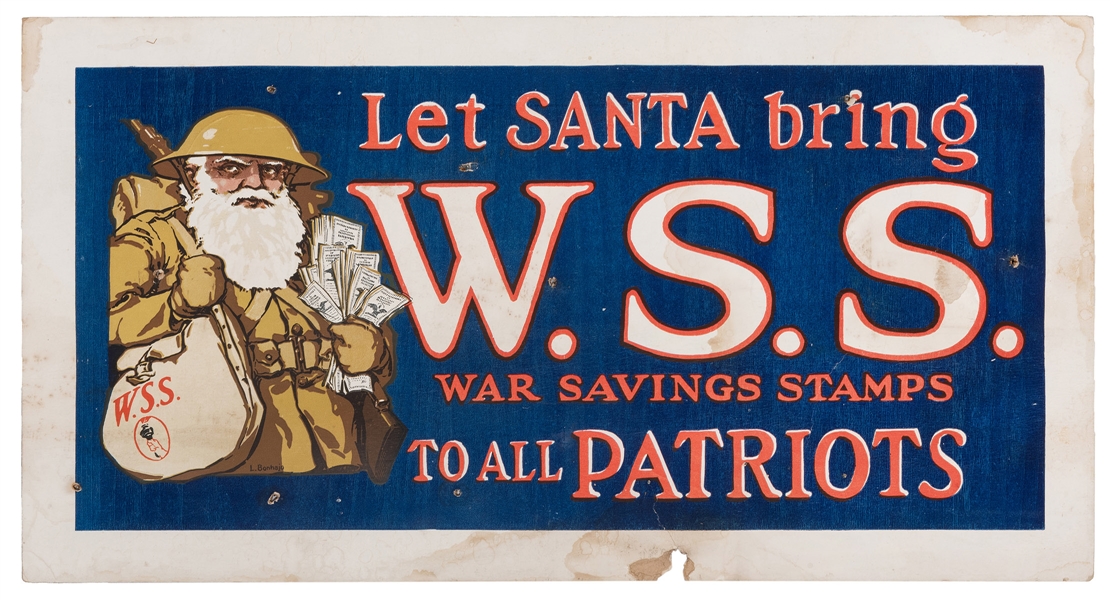Bonhajo, L. Let Santa bring War Savings Stamps to all Patriots. 1910s. 
