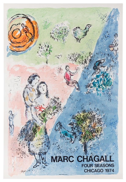 Marc Chagall. Four Seasons / Chicago. 1974.