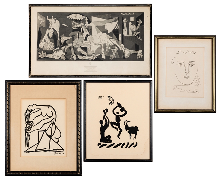 Group of Four Picasso Prints.