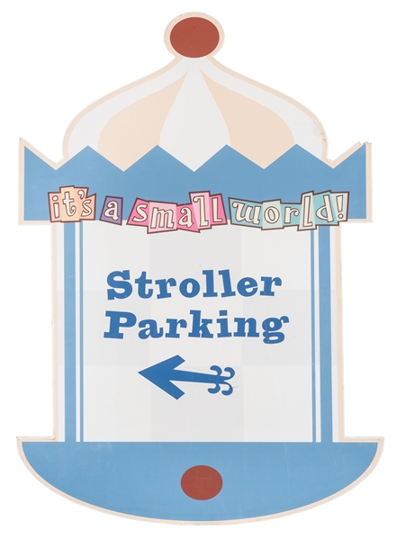 It’s a Small World stroller parking sign.
