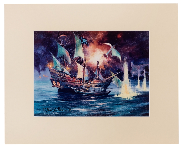 Pirates of the Caribbean Signed Concept Art.