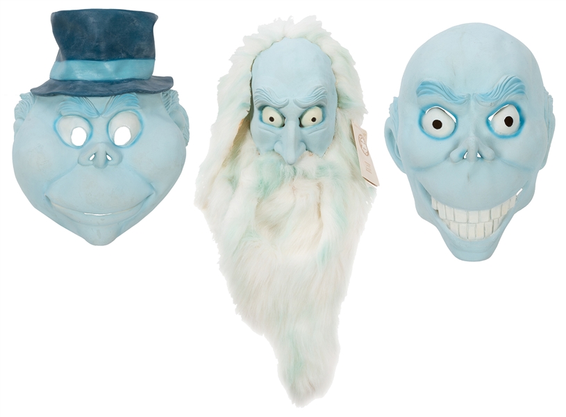 Set of Three Haunted Mansion Masks.