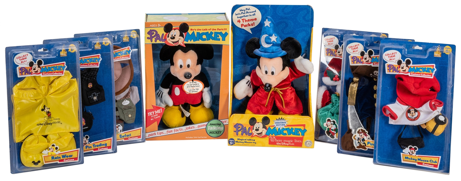 Set of Pal Mickey Figures and Costumes.