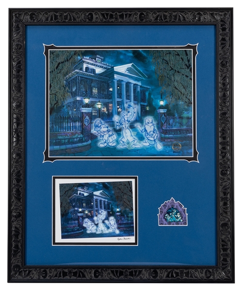 Ltd. Edition Haunted Mansion Cell, Postcard, and Pin by Acme.