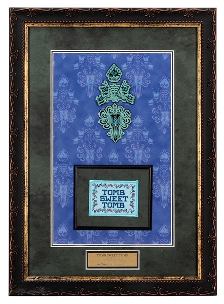 Tomb Sweet Tomb Haunted Mansion Framed Wallpaper Pin Set.