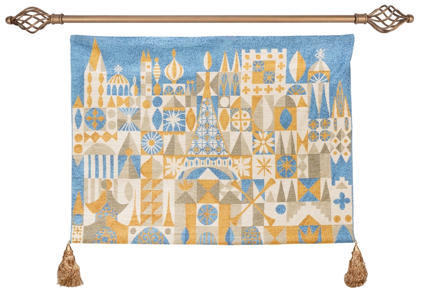 It’s a Small World Tapestry and rod.