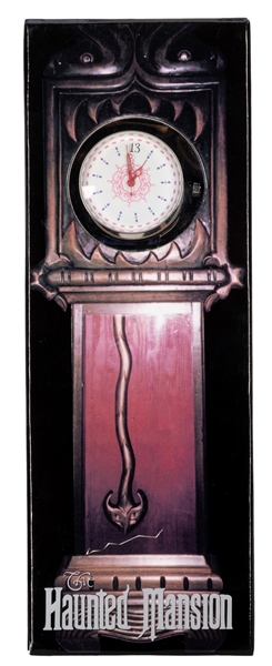 Haunted Mansion 13 Hour Wristwatch in Grandfather Clock Box.