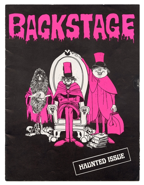 Disneyland 1969 Cast Magazine “Backstage” Haunted Issue.