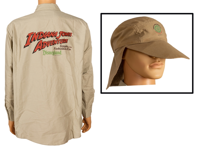 Rare Indiana Jones Cast Opening Day Shirt and Cap.