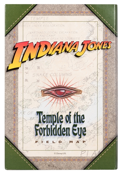 Indiana Jones Temple of the Forbidden Eye Souvenir Map.