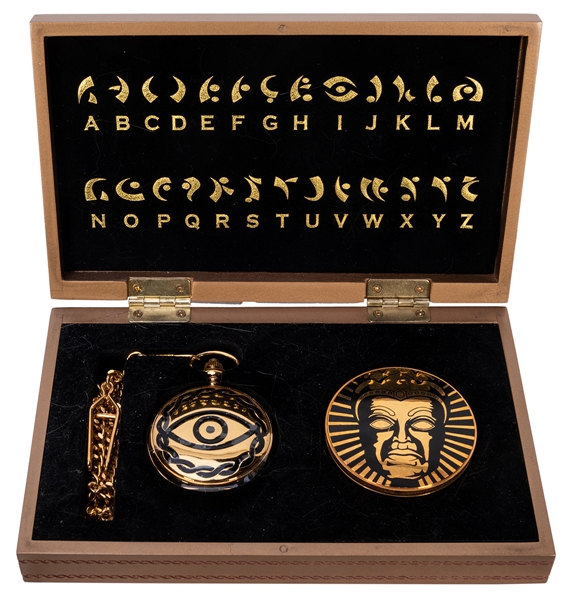 Indiana Jones 10th Anniversary Event Pocket Watch and Compass Set in Box.
