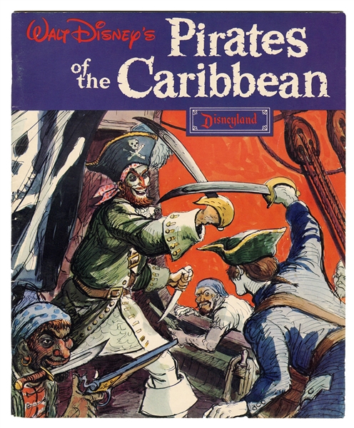 Pirates of the Caribbean Disneyland Souvenir Booklet.