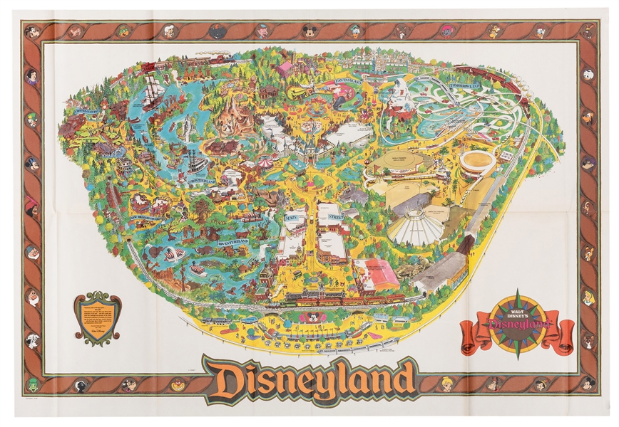 Disneyland Map 1989.