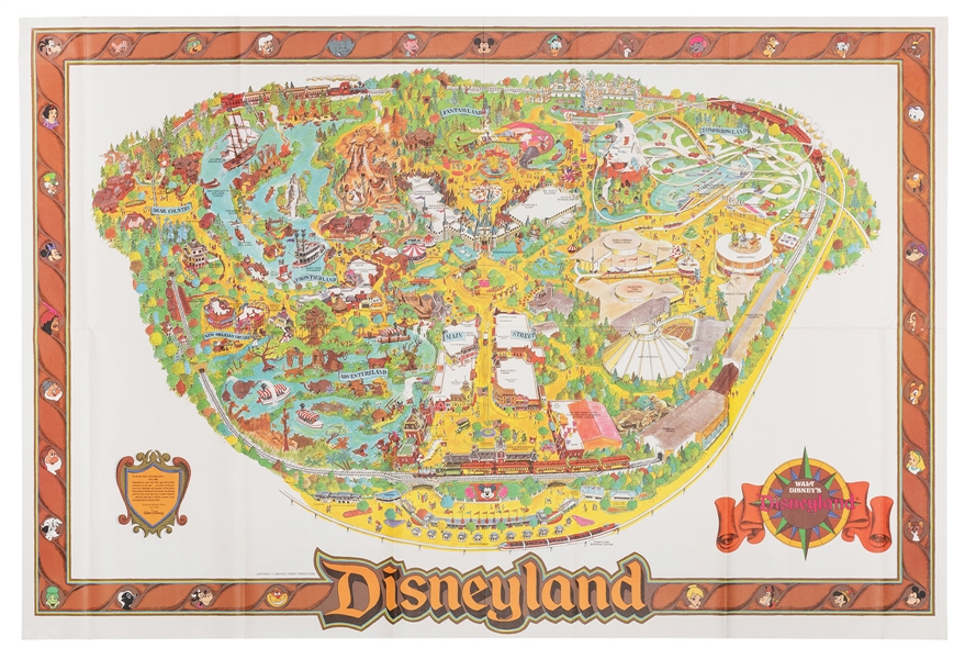 Disneyland Map 1984.