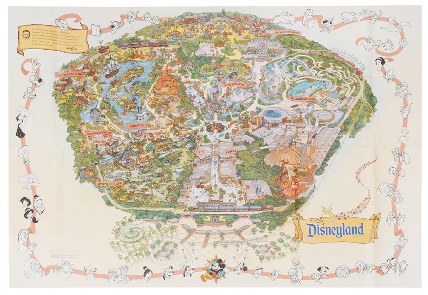 Disneyland Map 1999.