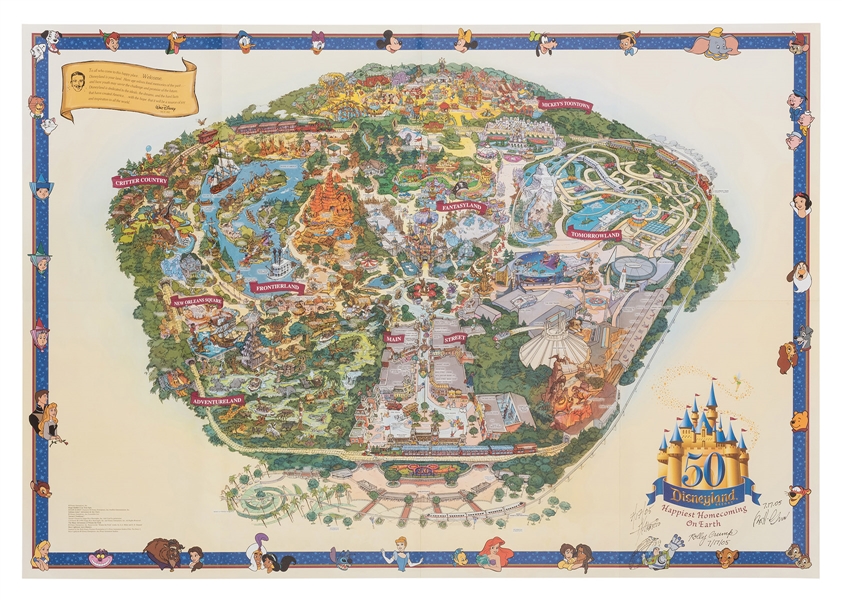 Disneyland 50th Anniversary Map 2005 (Two).