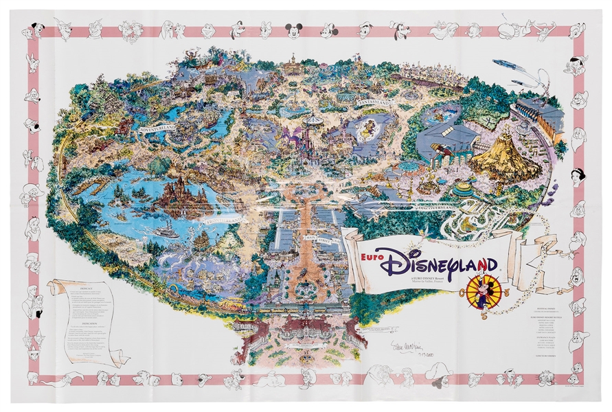 Euro Disneyland and Disneyland Paris Maps (Three).  .