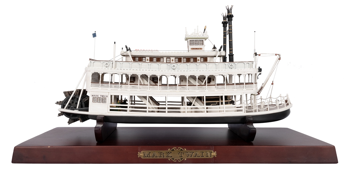 Mark Twain Riverboat Replica Disneyland 50th Anniversary.