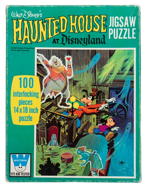 Pre-Opening Haunted Mansion Jigsaw Puzzle.