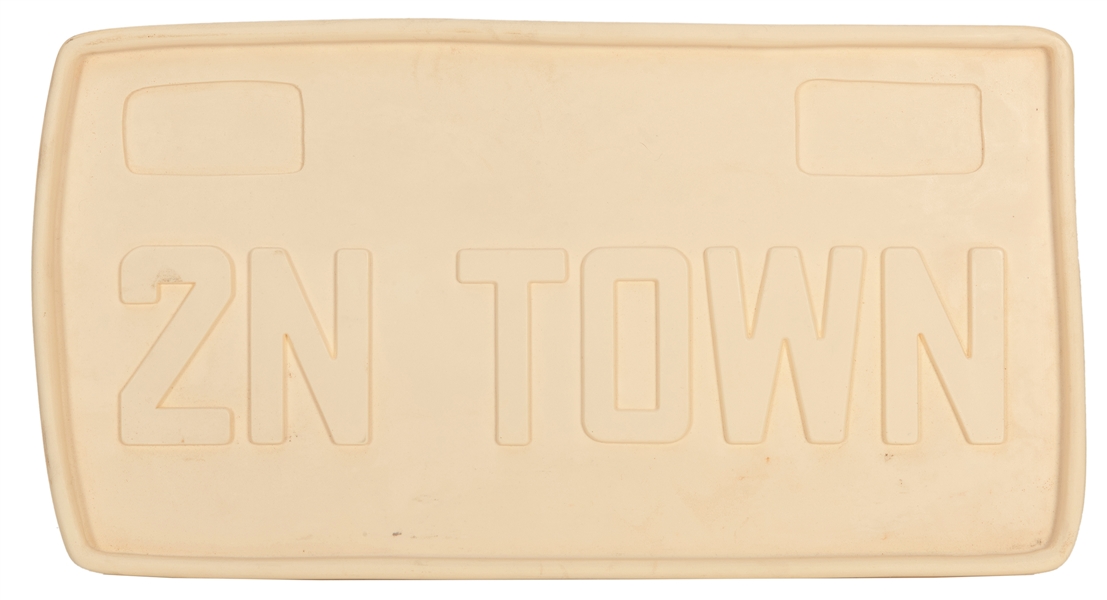 WDI Toontown Sample License Plate.