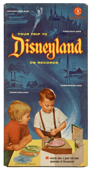 Your Trip To Disneyland Record Set Mattel/Disney 1955.