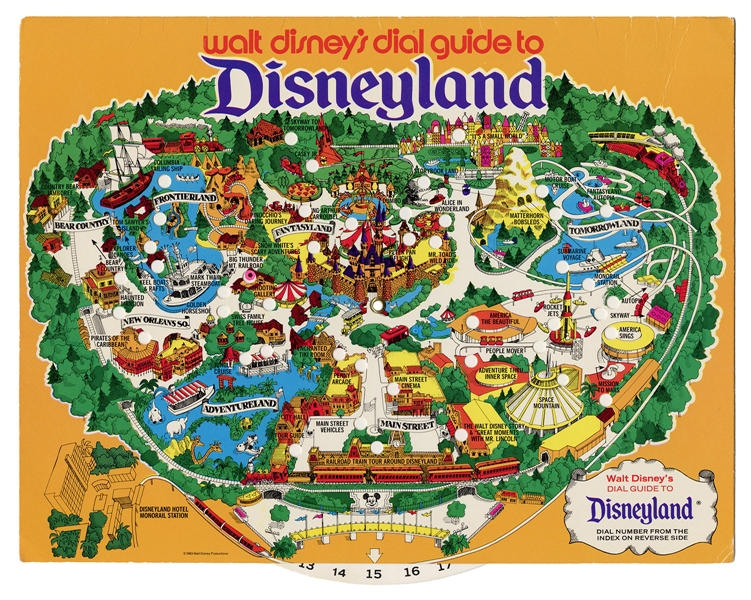 Walt Disney’s Dial Guide to Disneyland 1983.