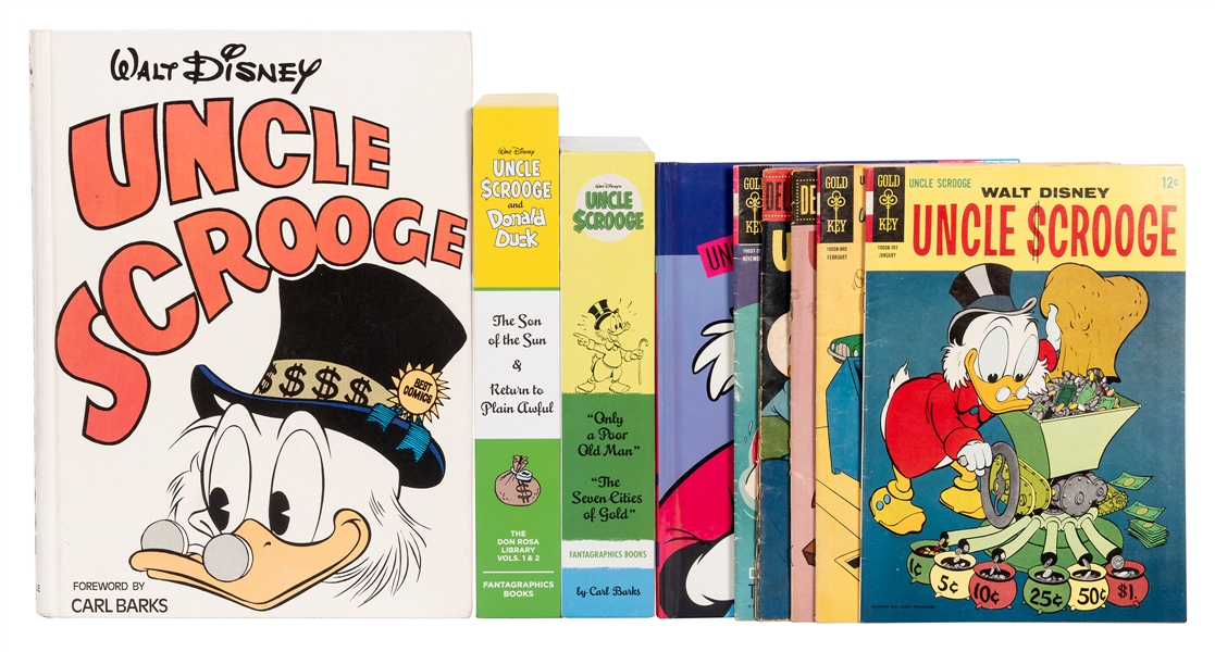 The Best of Uncle Scrooge, Signed by Carl Barks, plus Comic Books and Other Titles.