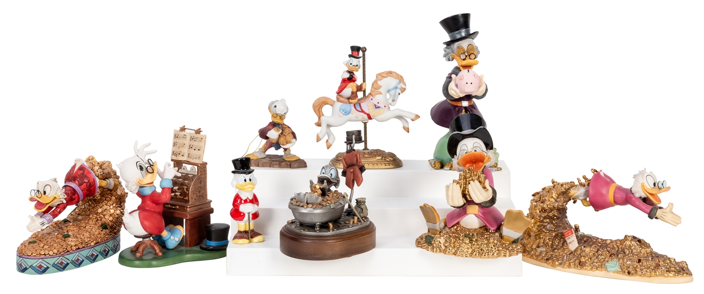Scrooge McDuck Limited Edition and Other Figurines Group.
