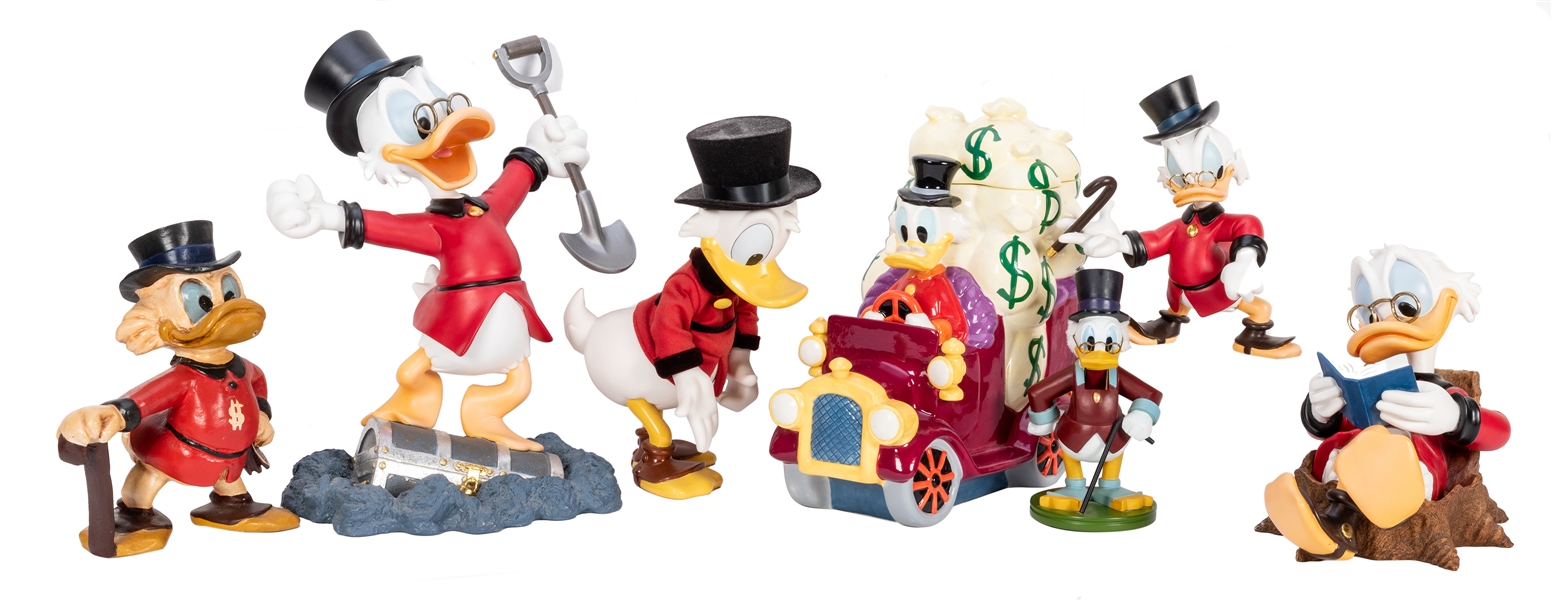 Scrooge McDuck Figures. Lot of 7.