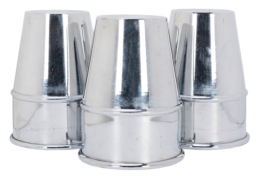 Large Chrome Cups.