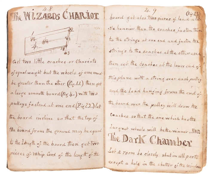 19th Century Notebook on Legerdemain.