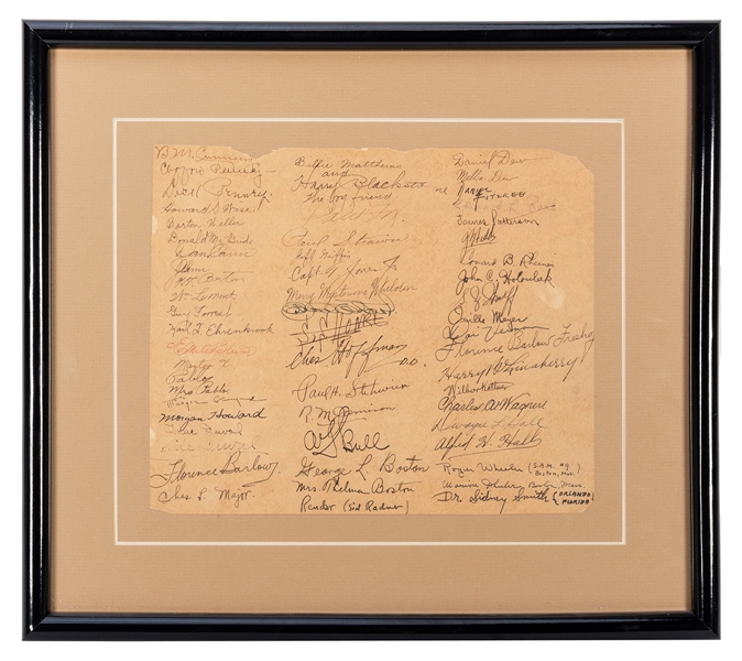Collection of over 60 Magicians’ Autographs.