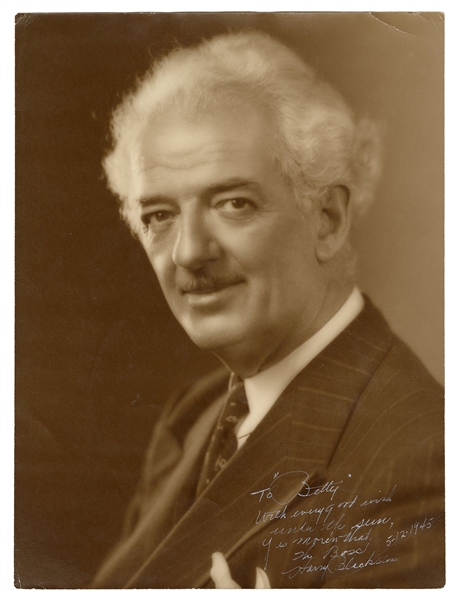 Portrait of Harry Blackstone, Inscribed and Signed to his Assistant.