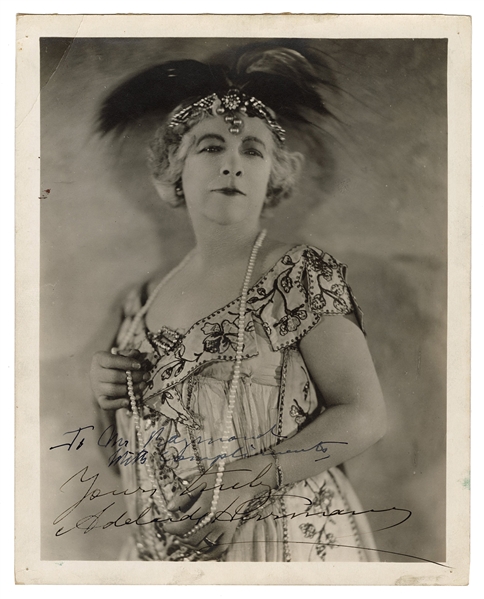 Adelaide Herrmann Signed Photograph to Raymond.