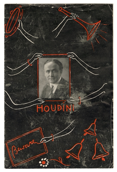 Houdini spiritualism-themed brochure.