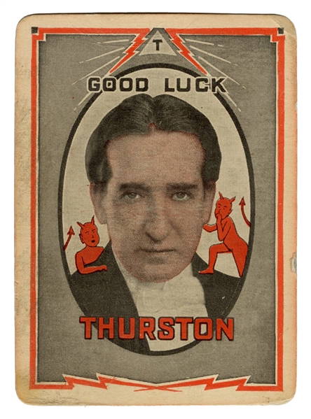 Howard Thurston Good Luck Throw-Out Card.