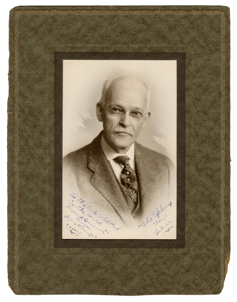 Portrait of Dr. A.M. Wilson, inscribed and signed to Frank Ducrot.