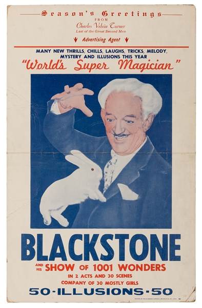 World’s Super Magician. Blackstone.