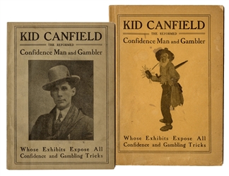  Canfield, Kid. Pair of Kid Canfield Chapbooks on Gambling and Confidence Games Exposed.