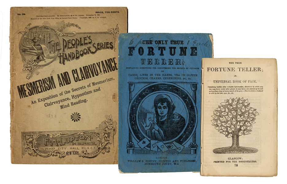  [Fortune-Telling] Three Fortune-Telling Chapbooks and Pamphlets.
