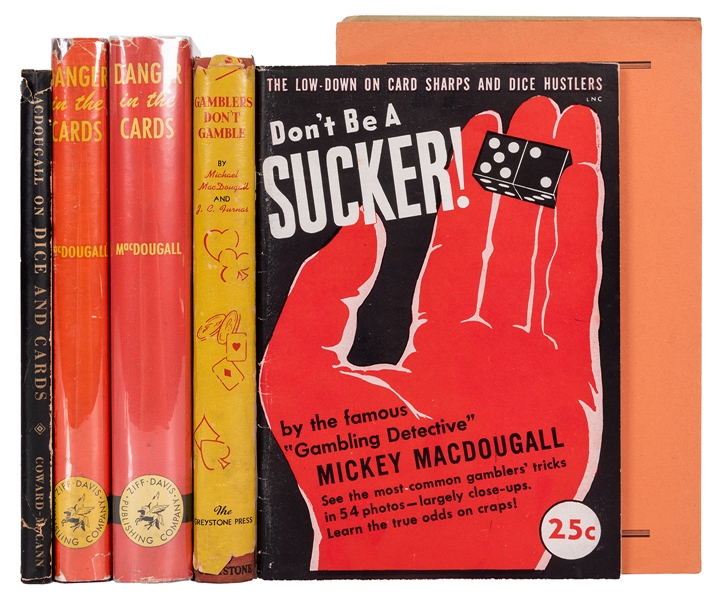  MacDougall, Mickey. Group of MacDougall Books and Pamphlets on Gambling.