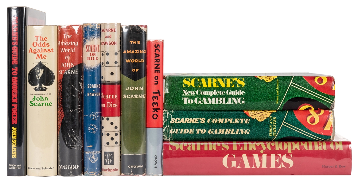 Scarne, John. Ten Gambling and Card Books by Scarne.
