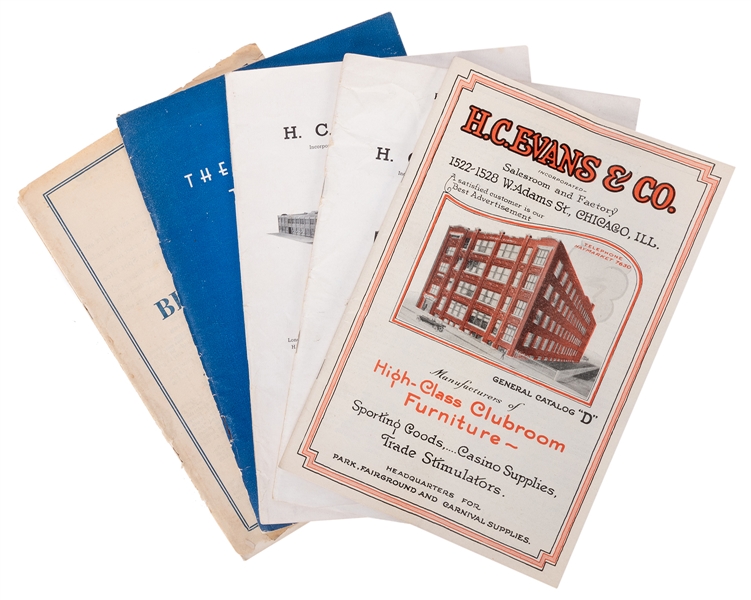  H.C. Evans & Co. Catalogs and Blue Books. Lot of Six. 