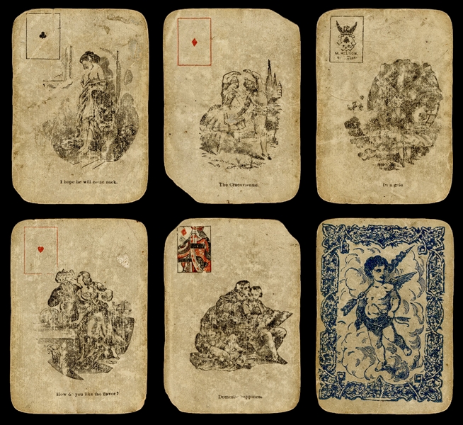  Mortimer Nelson “Love Scenes” Playing Cards.