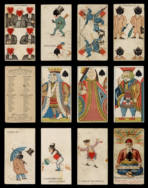  Kinney Tobacco Co. Harlequin Insert Transformation Playing Cards. 
