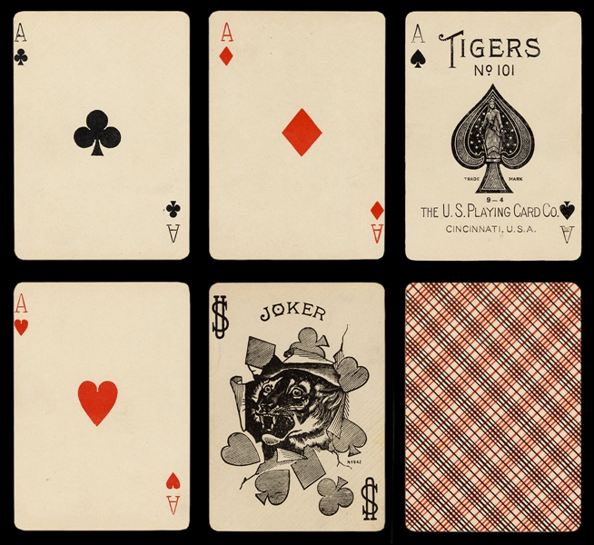 Russell & Morgan Tigers No. 101 Playing Cards. 