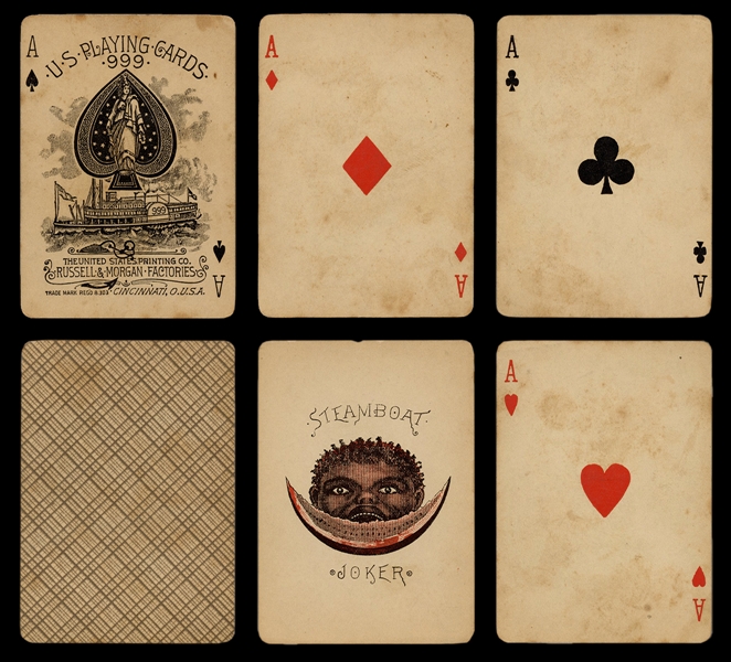  Russell & Morgan Steamboat Double Heads Playing Cards.